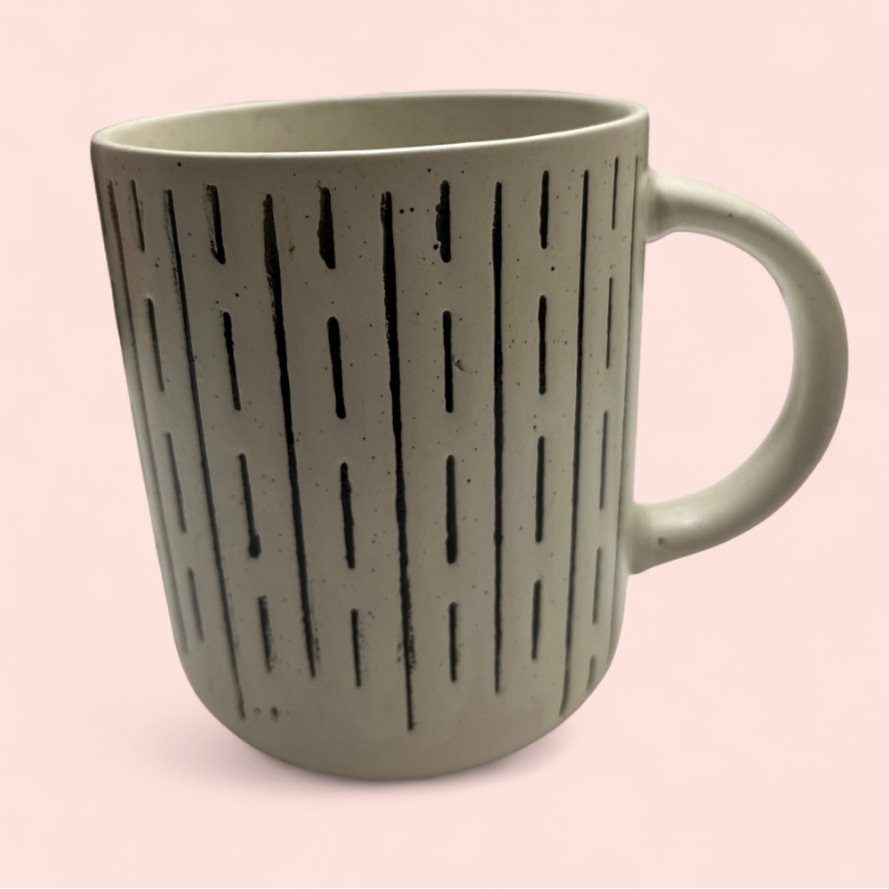 16 Oz Royal Norfolk Speckled Cream & Black Ceramic Coffee Mug - Picture 6 of 6